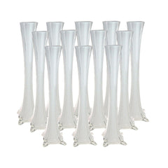 Tall Eiffel Tower Glass Vase Centerpiece, 24-inch, 12-count