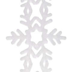 Christmas Snowflake Felt Cutout Ribbon, 1-1/2-inch, 10-yard