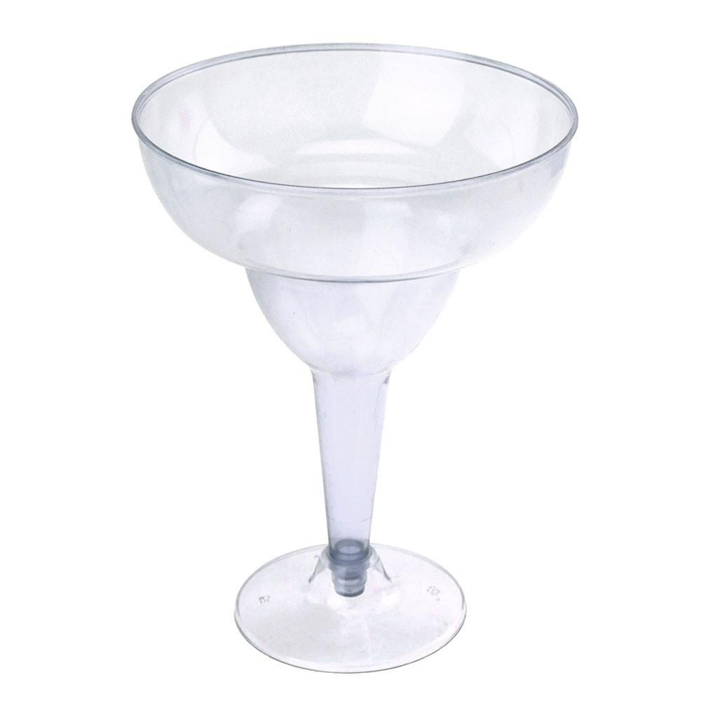 Plastic Margarita Glass Cups, 6-Inch, 6-Piece