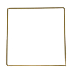 Metal Square Macrame Ring, Gold/Silver, 12-Inch, 2-Piece