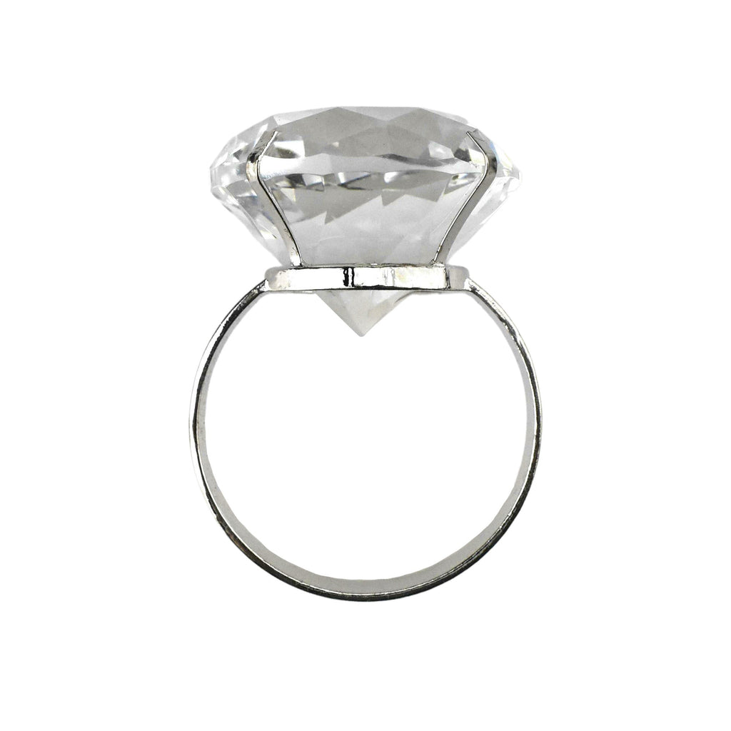 Acrylic Diamond Napkin Holder Ring, 1-1/2-inch