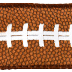Football Sports Pattern Satin Wired Ribbon, 1-1/2-inch, 10-Yard