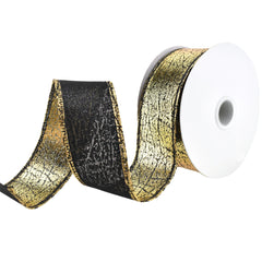 Elegant Cracked Lamé Wired Ribbon, 1-1/2-Inch, 10-Yard