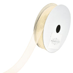Sheer Nylon Organdy Ribbon, 5/8-Inch, 25-Yard