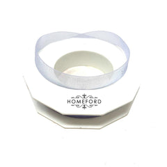 Sheer Nylon Organdy Ribbon, 5/8-Inch, 25-Yard