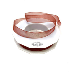 Sheer Nylon Organdy Ribbon, 5/8-Inch, 25-Yard