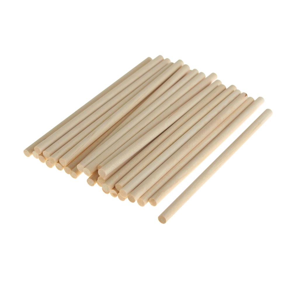 Wooden Craft Dowel Sticks, Natural, 6-Inch, 30-Piece