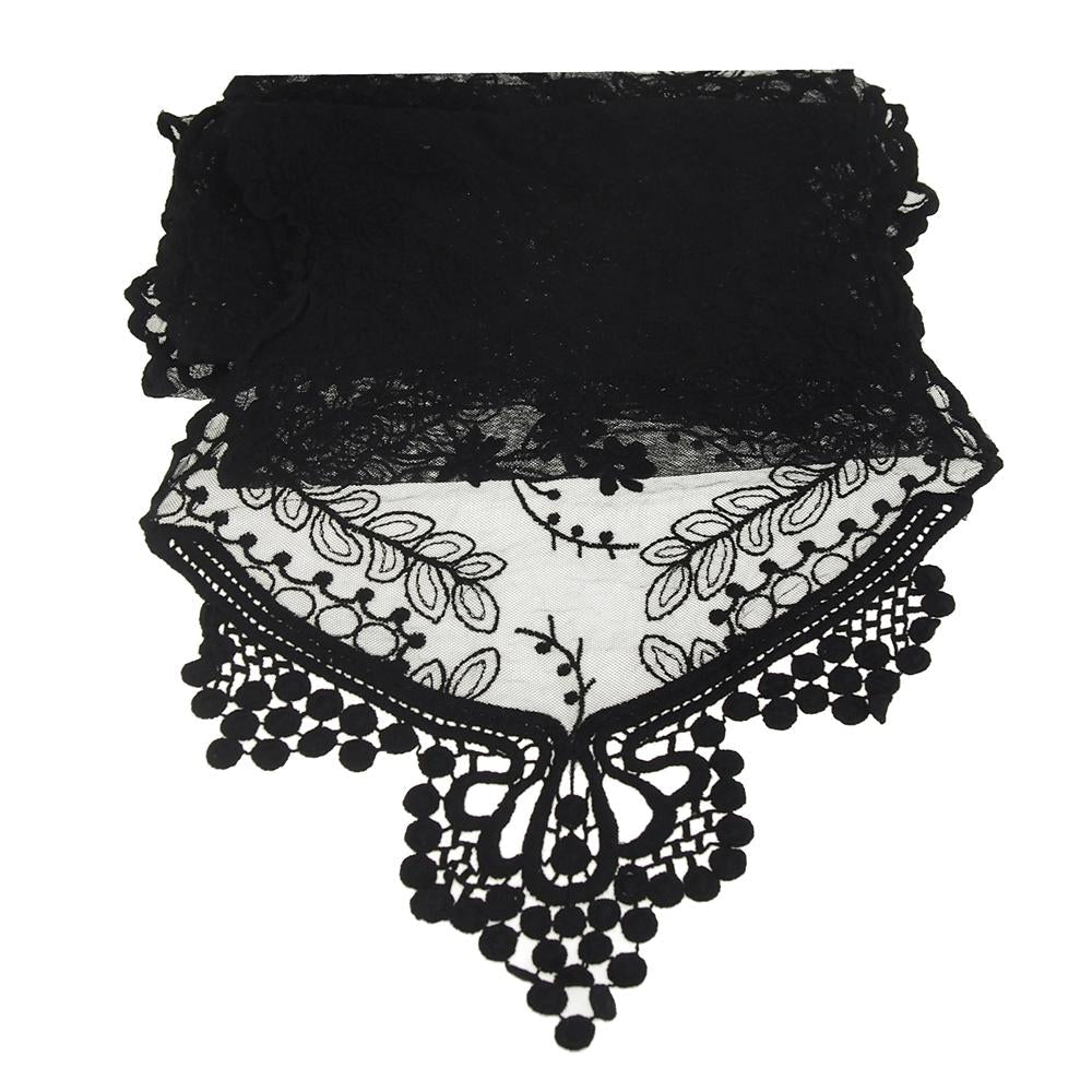 Floral Lace Table Runner, 12-inch, 6-feet