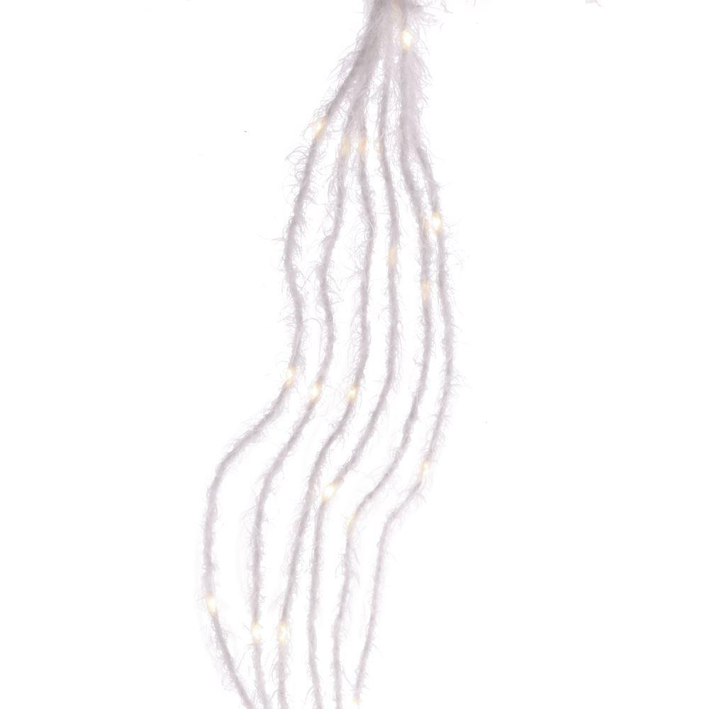 Furry Bendable Multi Strand White Lights, 7-Feet