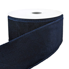 Christmas Classic Plush Velvet Wired Ribbon, 2-1/2-inch, 10-yard