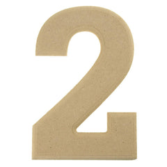 Pressed Board Beveled Wooden Letters and Numbers, 6-inch