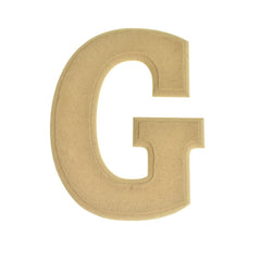 Pressed Board Beveled Wooden Letters and Numbers, 6-inch