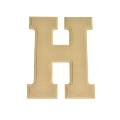 Pressed Board Beveled Wooden Letters and Numbers, 6-inch