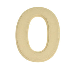 Pressed Board Beveled Wooden Letters and Numbers, 6-inch