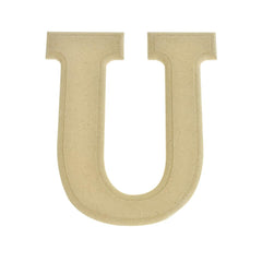 Pressed Board Beveled Wooden Letters and Numbers, 6-inch