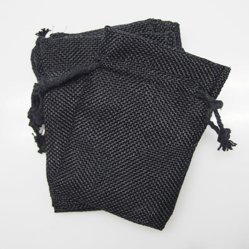 Faux Burlap Pouch Bags, 6-count
