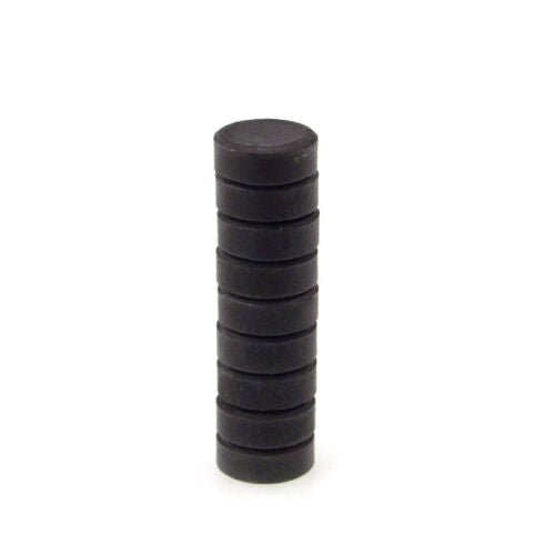 Disk Black Magnets Neodymium Arts and Crafts, 10-count