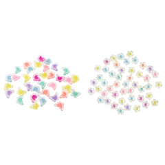 Iridescent Acrylic Fashion Craft Beads, 1-ounce