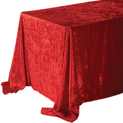 Rectangle Velvet Party Dining Tablecloth, 132-inch x 90-inch