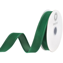 Christmas Velvet Wired Edge Ribbon, 10-yard