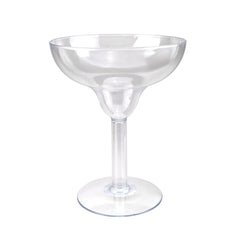 Plastic Large Margarita Glass Disposable Cup, Clear, 9-Inch