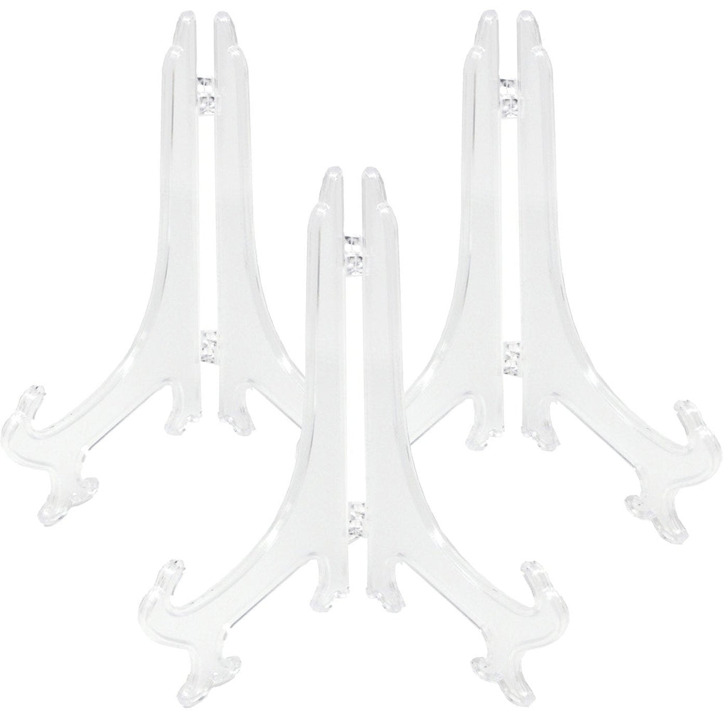 Acrylic Easel Stand, Clear, 5-Inch, 3-Count
