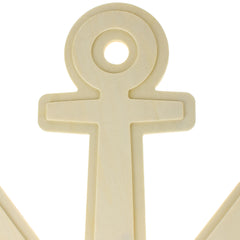 Wooden Craft Embossed Anchor Wall Plaque, 10-inch