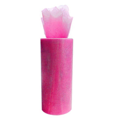 Glimmer Shiny Tulle Spool Roll Fabric Net, 6-inch, 25-yard