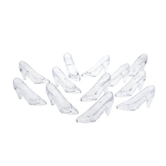 Acrylic High Heel Slipper Wedding Decor Favors, 12-count