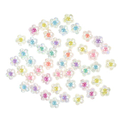 Iridescent Acrylic Fashion Craft Beads, 1-ounce