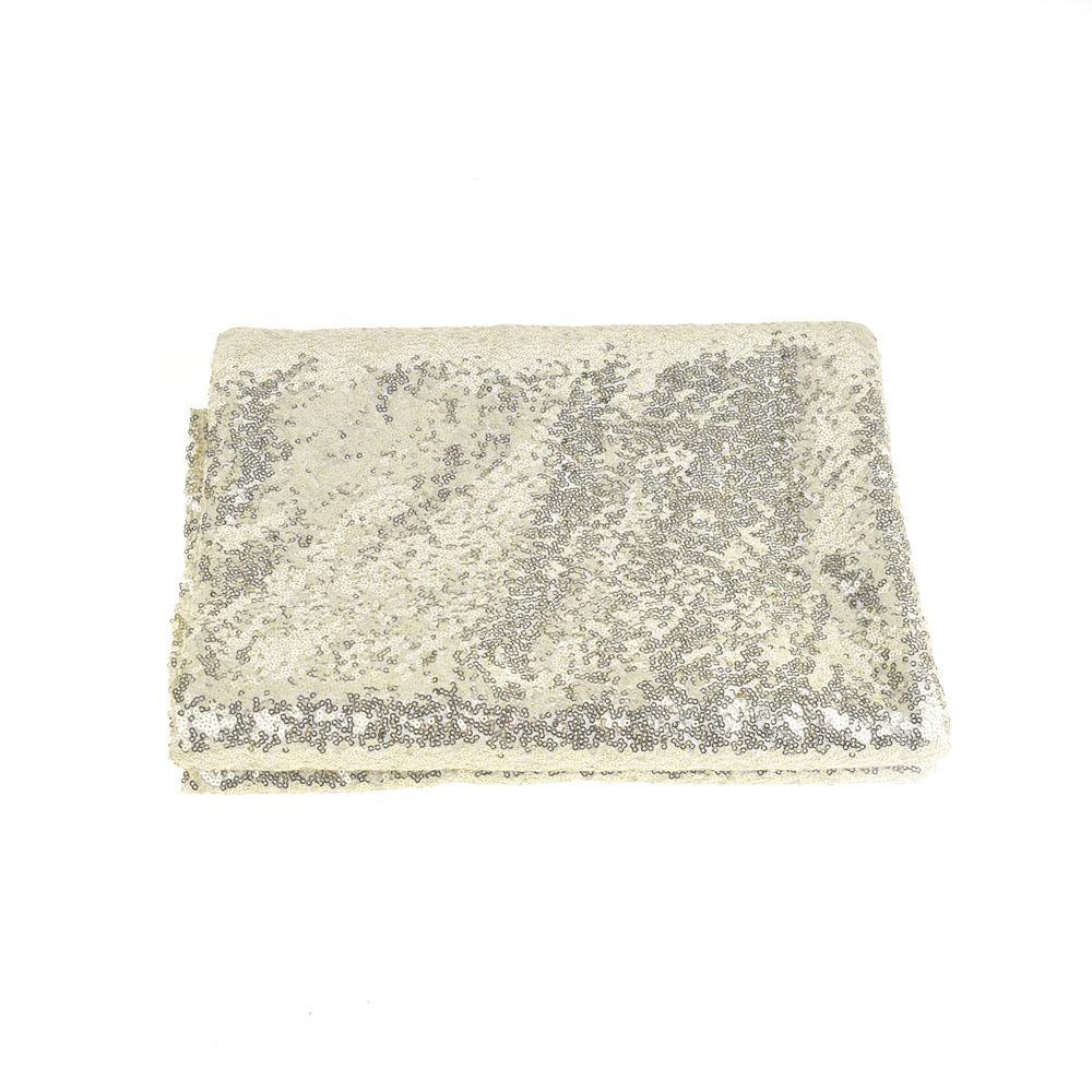 Round Sequin Tablecloth Cover, 108-Inch