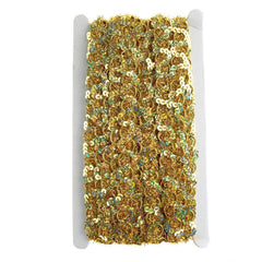 Metallic Sequin Waved Trim, 18mm, 15-Yards