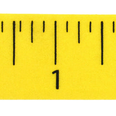 Ruler Measuring Stick Pattern Ribbon, 7/8-inch, 25-yard