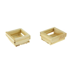 Wooden Craft Slatted Mini Crates, 1-1/2-inch, 2-count