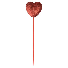 Valentine's Foam Glitter Heart Picks