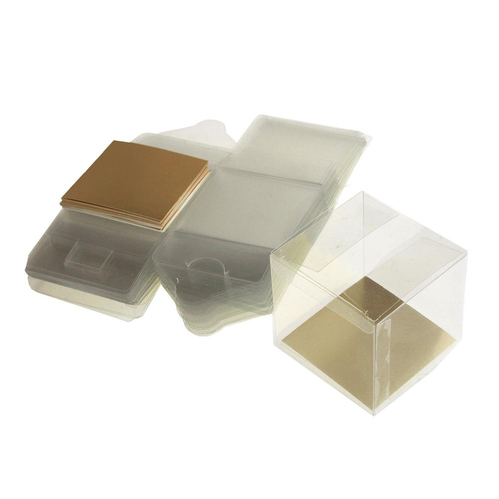 Foldable Cube Favor Party Gift Boxes, 24-count