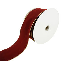 Christmas Velvet Wired Edge Ribbons