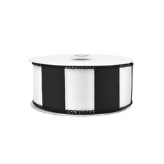 Classic Wide Horizontal Stripes Wired Ribbon, 10-yard