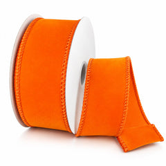 Flat Velvet Wired Ribbon, 10-yard