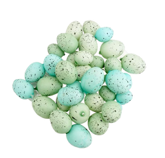Mini Decorative Speckled Easter Eggs, Robin, 36-Piece
