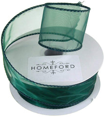 Sheer Organza Wired Edge Ribbon, 1-1/2-inch, 10-yard