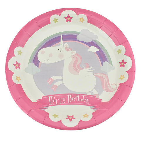 Magical Fairy Birthday Party Paper Plates, 9-Inch, 12-Count