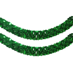 Metallic Floral Foil Garland, 6-1/4-Inch, 12-Feet