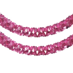 Metallic Floral Foil Garland, 6-1/4-Inch, 12-Feet