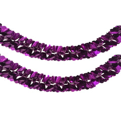 Metallic Floral Foil Garland, 6-1/4-Inch, 12-Feet