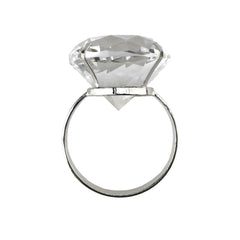 Acrylic Diamond Napkin Holder Ring, 1-1/2-inch