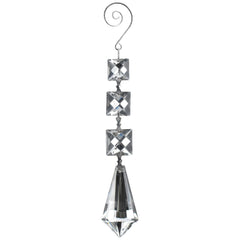 Acrylic Chandelier Crystals, Icicle Link, 7-inch