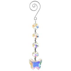 Acrylic Chandelier Crystals, Butterfly Link, 6-inch