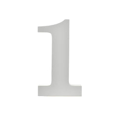 Wooden Standing Letters and Numbers, 4-3/4-inch, White