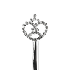 Fantasy Crown Wand, 12-Inch - Silver
